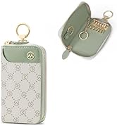 GOLF SUPAGS Women PVC Leather Car Key Chain Card Holder Wallet Pouch 6 Hook Snap Closure keys Mon...