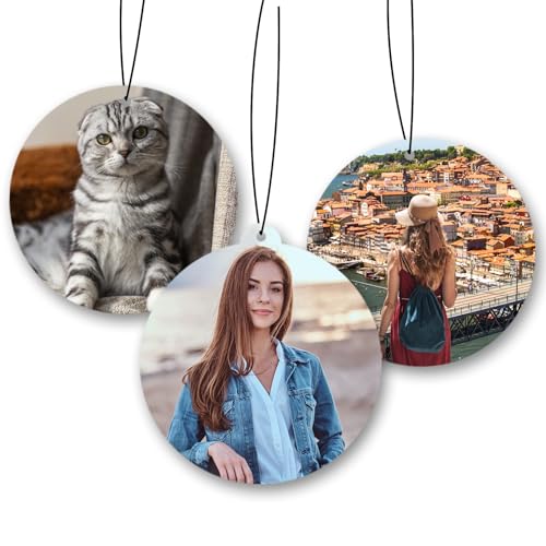 proautocss Personalised Car Air Fresheners with Photo and Text