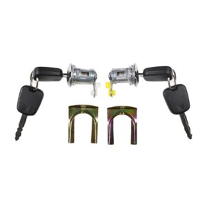 Car Cylinder Door Lock Barrel Key Set 9170.Y8 Compatible with Peugeot 107 Citroen C1 Toyota Aygo 2005-2014 1608746380 9135S2 9136.T