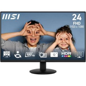 MSI PRO MP242L 23.8-Inch FHD Office Monitor - 1920 x 1080 IPS Panel