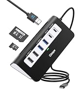 USB C Hub, INTPW 9-in-1 USB C Hub Multiport Adapter with 3.3FT Cable, USB C USB Hub with 4K HDMI,...