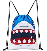 WAWSAM Drawstring Backpack for Kids - 34 x 45cm Sports Gym PE Bag Waterproof Beach Swimming Pool ...