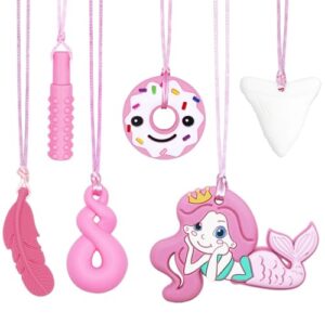 CLDY 6 PCS Sensory Chew Necklace