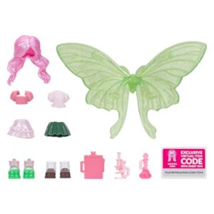 Jazwares Royale High 3” School Spirit Fashion Pack: Science - Nature Series 1-1 Figure with 15 Accessories - Wings Become Rings - Virtual Item Code Included - Ages 5+