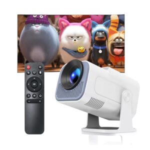 Mini Projector - 2025 Upgraded【Android 11.0 & 4K Full HD Support】Home Theater Projector Native 1080P with WiFi 6