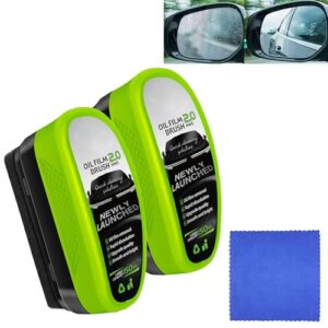 2025 Upgraded 2 Pcs 150ML Automotive Oil Film Cleaning Brush - Glass Cleaning Board for Car Window Cleaner