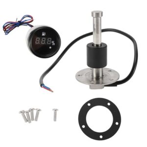 A ABSOPRO 100mm Fuel Sending Unit and Gauge Kit 3.9" for Boat Car Truck RV Fuel Sending Unit Marine Fuel Sender Uni