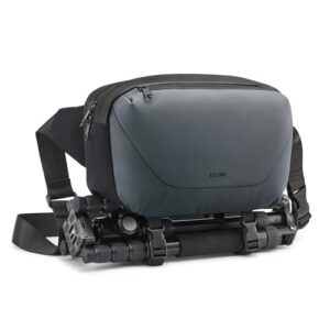 S-ZONE 2 in 1 Camera Bag Waterproof Photography Sling Bag Crossbody Camera Case DSLR with Tripod Holde