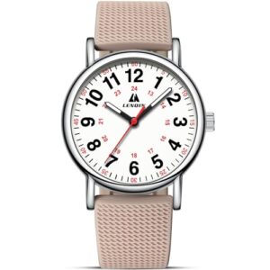 LN LENQIN Mens Watches Ladies Watches Nurse Watch for Medical Professionals