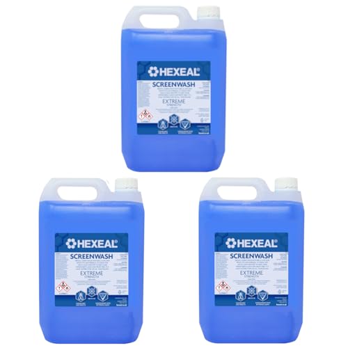 Hexeal Screenwash 15L – 3 x 5L of Extreme Strength