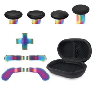 Metal Thumbsticks for Xbox Elite Controller Series 2 Replacement Magnetic Buttons Kit Includes 4 Swap Magnetic Joysticks