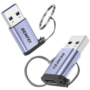 BENFEI 10Gbps USB Type-A to USB-C Adapter(2 Pack