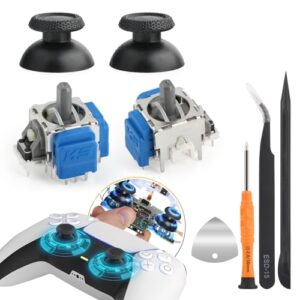 2 Pack for PS5 TMR Electromagnetic Joystick Compatible with PS5 Stick Anti-Drift Sticks Repair Kit Replacement for PS5 with Thumbstick Controller Accessories Replacemne