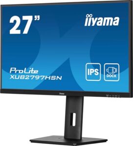 iiyama XUB2797HSN-B2 27 inch IPS USB-C Dock Display 65W Charging