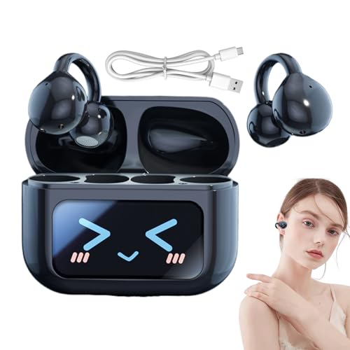 Gomice Wireless Earbuds With Screen - Smart Wireless Clip On Headset