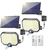 TECKNET Outdoor Solar Light 231 LED, 3 Modes Motion Sensor, Solar Powered Security Light 300° Wid...