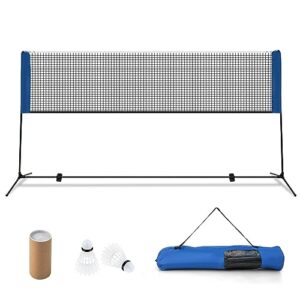GYMAX Portable Badminton Net Set