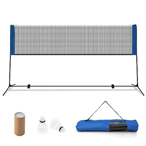 GYMAX Portable Badminton Net Set