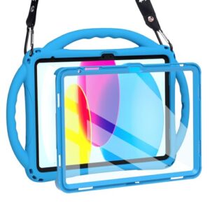 TOPESCT Kids Case for iPad A16 11th/10th Generation (2025/2022) 11inch/10.9inch- Made of Kid-Friendly Silicone