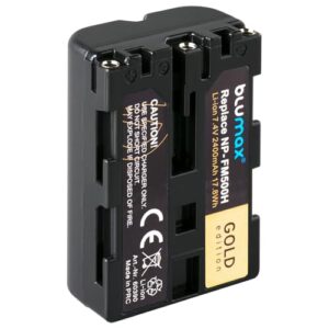Battery Replacement for Sony NP-FM500H | 2400mAh -| NP-FM500 NP-FM55H for Sony Alpha 77 99 - A77 A99 II - DSLR A580 A850 A900 - VG-C77AM VG-C99AM