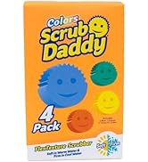 Scrub Daddy Colors, Sponge Multipack, Dish Sponges for Washing Up, Texture Changing Scratch-Free ...