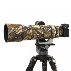 ROLANPRO Camoflage Lens Cover for Sony FE 200-600mm F5.6-6.3 G OSS Coat Lens Protective Sleeve Case-#39 Reed B Waterproof