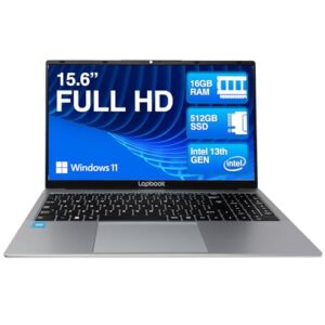 15.6" Full HD Laptop - 16GB RAM 512GB M.2 SSD Windows 11 Home