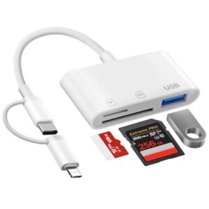 Dual Lightning & USB-C Card Reader