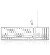 Seenda KOE200 Wired RGB Backlit Keyboard with Phone Holder and Palm Support for Windows and Mac O...