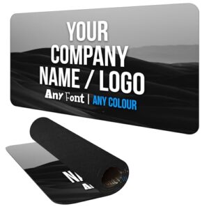 Custom Company Logo Mouse Mat Pad Large Size Personalised Upload Your Own Business Branding Office Design Compute