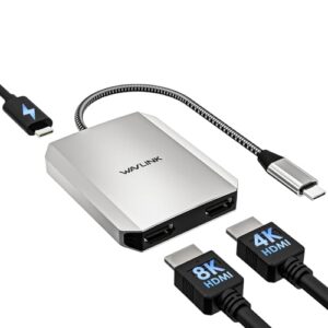 USB C to Dual HDMI Adapter