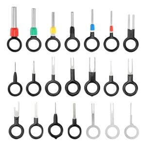 A ABSOPRO Terminal Removal Tool Assortment Kit Wire Connector Terminal Pin Extractor Kit Black 21 Pcs