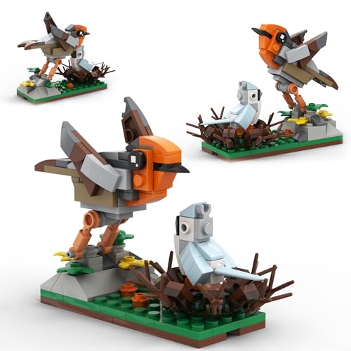 LUXEBLOCKS Bird's Nest Building Blocks Bricks Set Toys Kit- A Bird was Lying in A Nest