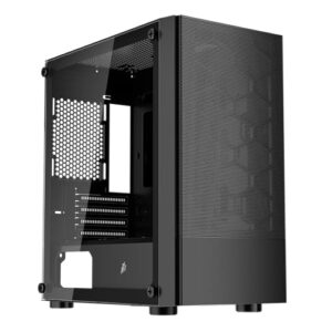 X4-M Black Micro ATX Gaming Case (X4-M Black No Fans)