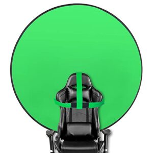 Portable Green Screen Chair – 57" Foldable Backdrop with Stand