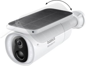 Baseus S1 Security Camera Outdoor Wireless with Auto Tilt Solar Panel and Battery Operated