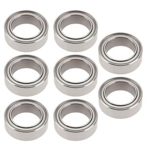 Briny River 8pcs R168Z RC Car Wheel Bearings 1/4 x 3/8 x 1/8" Compatible with MJX Hyper Go 1/16 H16BM 14301 14302 H14BM H16GT H16DR 16207 16208 16209