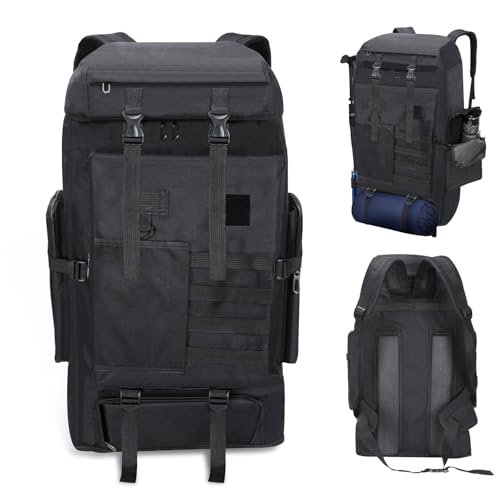 100L Waterproof Hiking Camping Backpack with Rain Cover