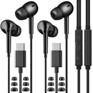 USB C Headphones for Samsung S23 FE S22 S21 S20 A53 A54