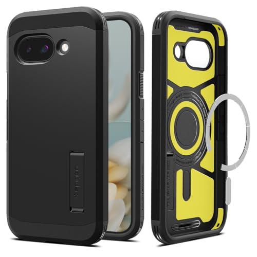 Spigen Tough Armor (AI) MagFit Case Compatible with Google Pixel 9a - Black