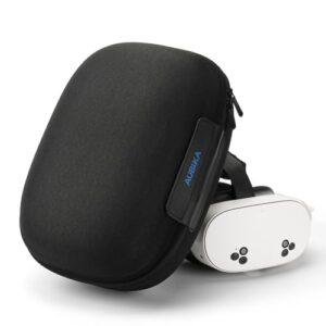 Aubika Carrying Case for Meta Quest 3/3S/2/Pro & PICO 4 Accessories - All-in-One Travel Storage Case for VR Headset