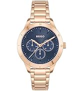HUGO Analogue Quartz Watch for Women #Cherish Collection with Stainless Steel Mesh Bracelet