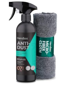 Car Interior Cleaner 500ml with Microfiber Cloth – Car Cleaning Kit for Plastic & Dashboard Care – Deep Cleaning & Protection