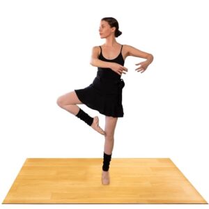Portable Dance Floor for Home & Studio | Available In: 183 x 122 cm & 122 x 91 cm | Marley Dance Floor Mat for Ballet