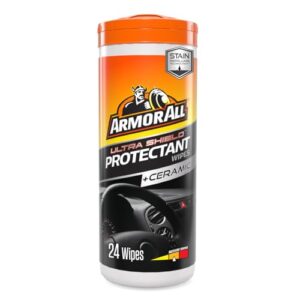Armor All Ultra Shield Car Interior Protectant Wipes + Ceramic - 24 Cou