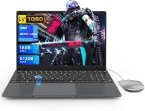 15.6" Full HD Laptop Quad-Core N95 Processor Laptop PC Up to 3.4GHz
