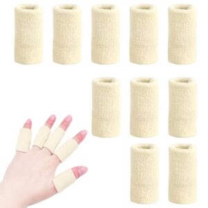 10 Pieces Finger Sleeves Support - Breathable Finger Compression Protectors Sleeve Thumb Brace Support Finger Guard Support for Basketball