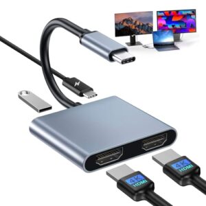 USB C to Dual HDMI Adapter
