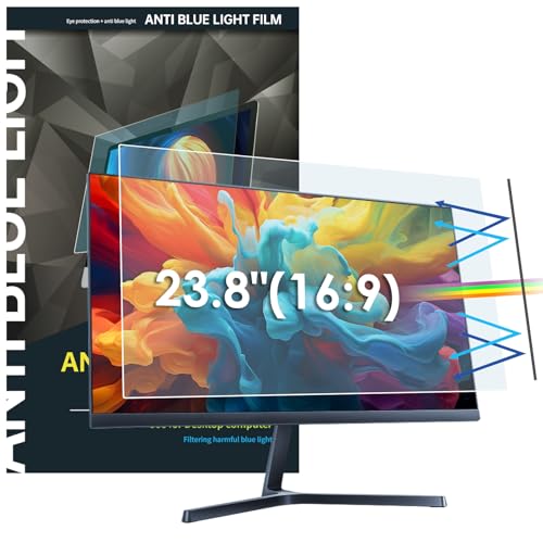 23.8 Inch Removable Computer Anti Blue Light Screen Protector