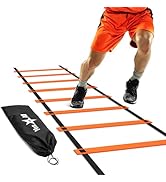 Yes4All Agility Ladder 8/12/20 Rungs, up to 7.6M, Football Ladder Training, Speed Training Equipm...